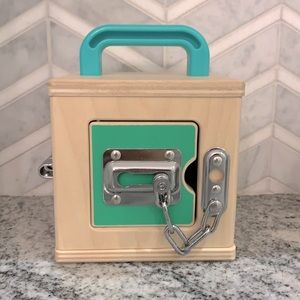 Lovevery the lock box Montessori wooden toy